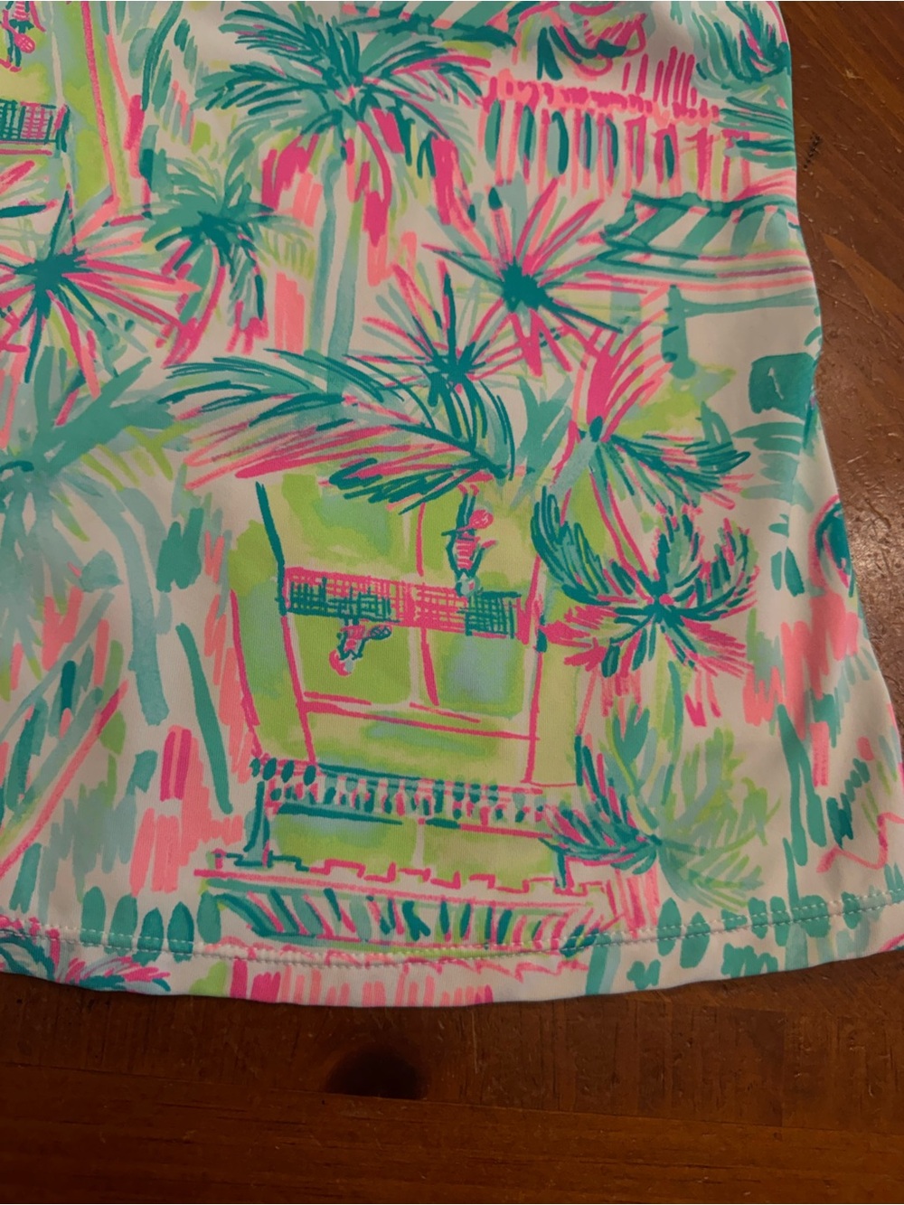 Lilly Pulitzer Meryl Avida Luxletic Tank Top Womens M Blue Tennis Perfect Match - Picture 8 of 16